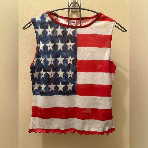 Zutopia Tops - Y2K vintage Americana jeweled tank